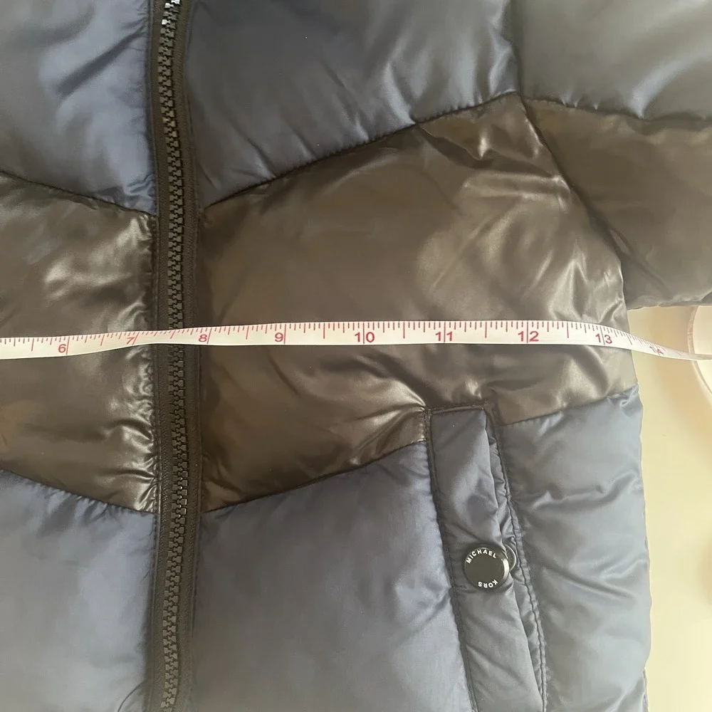 Michael Kors‎ Baby Size 18 Months Puffer Jacket Boy's Navy Black Colorblock Coat